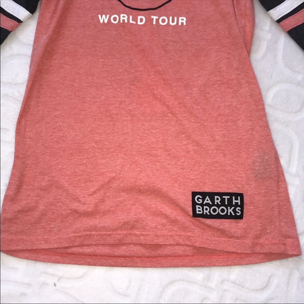 Garth Brooks World Tour Baseball Tee View 4